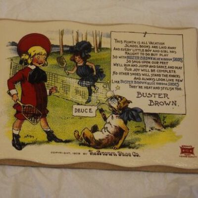 Buster Brown picture: Origsize: 6" (h) x 11.25" (w); Origformat: Artifact