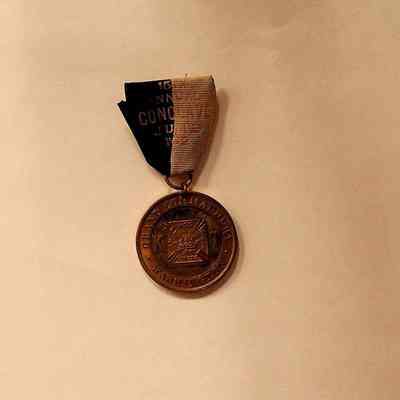 Medallion: with black and white ribbon. 15th Annual Conclave, Grand Commandery WA (1902)