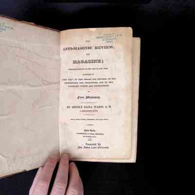 Book: The Anti-Masonic Review (1823)