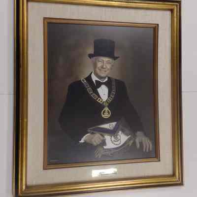 Photograph: Framed. Bill P. Horn, Past Grand Master (1972)
