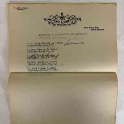 Documents: List of Committees for the MW GL of WA (1938)