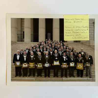 Sticky note originally attached to photograph was removed and discarded upon accessioning. CH