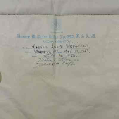 Malcolm L. Wilkinson Apron