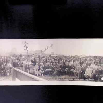 Panorama: Groundbreaking for Masonic Home, Zenith, Wash. August 8, 1925