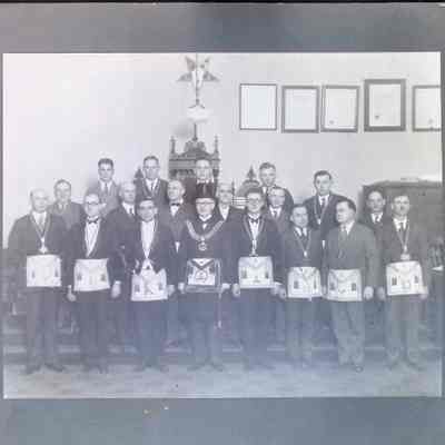 Photograph: On Matboard. GM John E. Fowler (1928-1929) and his Deputies (1929)