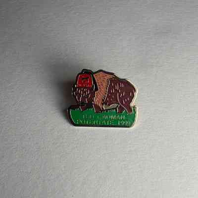 Pin: Bison wearing a Shrine Fez. Alaska. Belonged to PGM James O. Wood ( 1999)