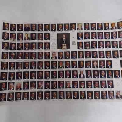 Poster: Grand Lodge of Washington (1985-1986) Signed by PGM Warren Gilbert, Jr.