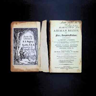 Book: The Maryland Ahiman Rezon of Free and Accepted Masons (1797)