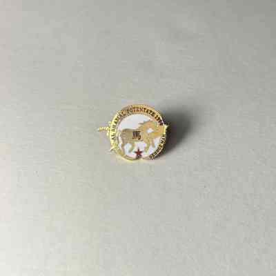 Pin: Shriner. "Al Shamal Potentate 1990/George Mah" Donated by PGM James O. Wood (1990)