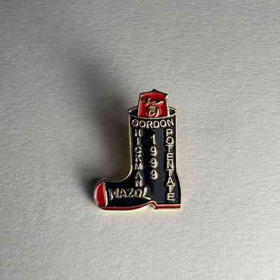 Pin: Boot. "Gordon/Hickman.Mazol/1999/Potentate" Donated by PGM James O. Wood (1999)