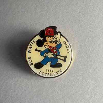Pin: Bob Watts, India Potentate. Donated by PGM James O. Wood (1998)