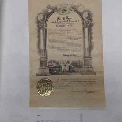 Certificate: Herbert West is a member of Tacoma Lodge 22 and Steilacoom Lodge 2 (1919)