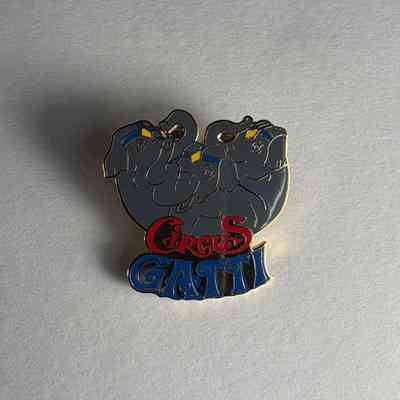 Pin: Three Elephants wearing headbands. "Circus Gatti" Belonged to PGM James O. Wood (c. 1999)