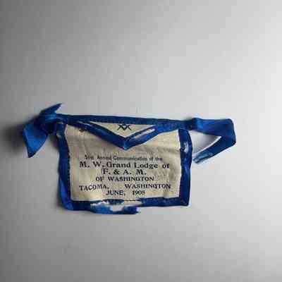 Ribbon: 51st Annual Communication, M.W. Grand Lodge F.&A.M. of Washington (1908)