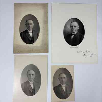Four photos and prints: PGM Edwin Hugh Van Patten (1904-1905)