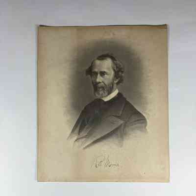 Print: Robert Morris, "poet laureate of Masonry." c. 1887
