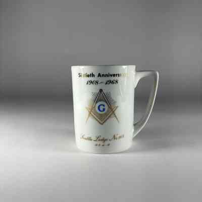 Cup: "Sixtieth Anniversary 1908-1968/ Seattle Lodge No. 164 /F&AM" (1968)