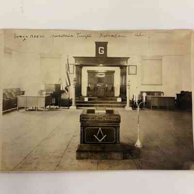 Photograph: Lodge Room of Masonic Temple, Ketchikan, Alaska (c. 1926)