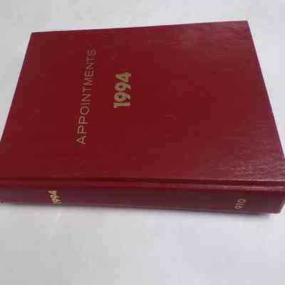 Book: Appointments book from Masonic Retirement Center (1994)