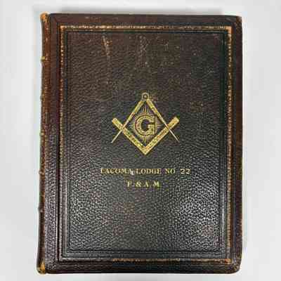 Bible: Masonic Bible belonging to Tacoma Lodge No. 22 (1911)