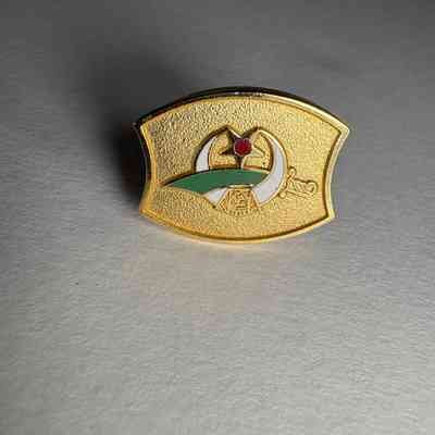 Pin: Gold with shriner symbol. Belonged to PGM James O. Wood (c.1999)