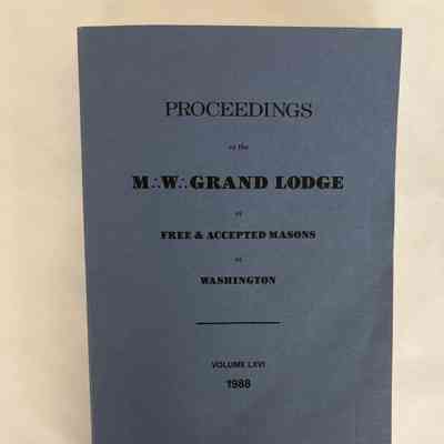 Proceedings: MWGLWA Proceedings belonging to PGM Bill Miller, signed by PGM Marks L. Ewing (1988)
