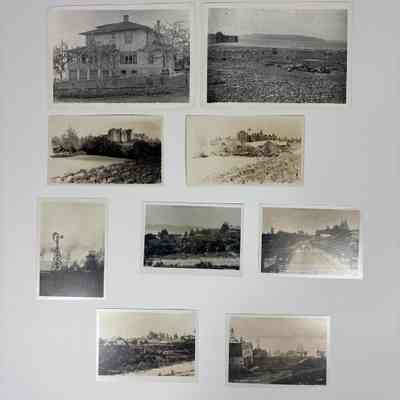Nine Photographs: Zenith, Washington. Prior to and after the building of the Masonic Home (c. 1910-1930).