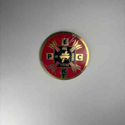 Decal: Knights Templar. Belonged to PGM James O. Wood.