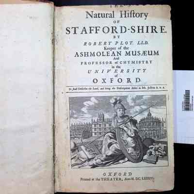 Book: The Natural History of Staffordshire by Robert Plot, LLD