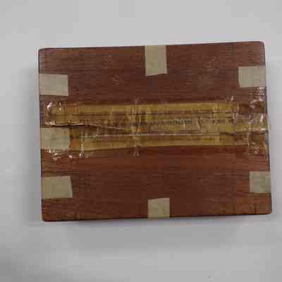Box and Lid: "Property of Order of Desoms No. 1"