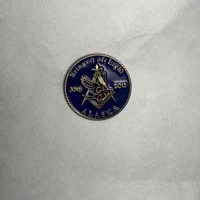 Pin: Grand Lodge of Alaska. Presumably collected by PGM Sam Roberts (2015)