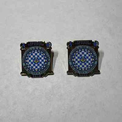 2 Pins: Grand Lodge of New Jersey Collected by PGM Sam Roberts (2016)