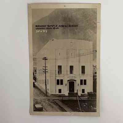 Postcard: Scottish Rite Temple in Juneau, Alaska. Unused Postcard (1929)