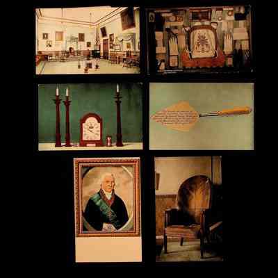 6 Postcards: from the George Washington Memorial Monument in Alexandria, VA. copyrights 1907-1911