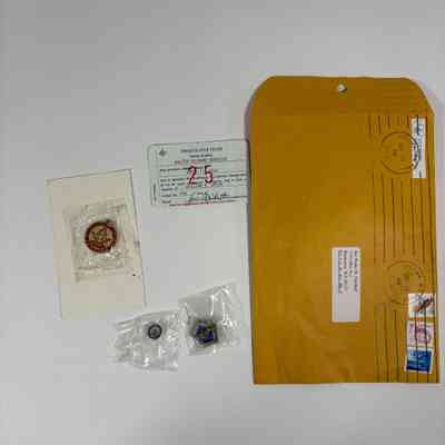 envelope discarded during accessioning