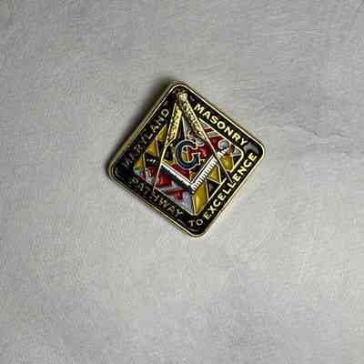 Pin: Maryland Grand Lodge. Collected by PGM Sam Roberts (c. 2015)
