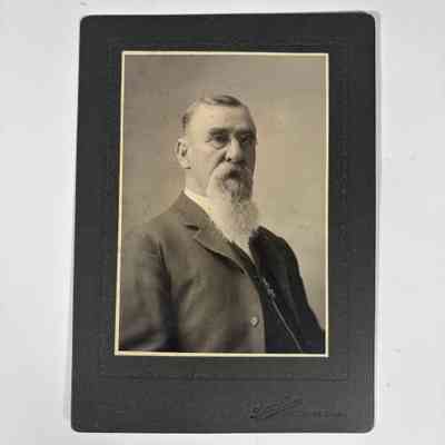 Photograph: On black matboard. Alphonzo F. Learned, Past Master of Port Townsend No. 6 (c. late 19th Century