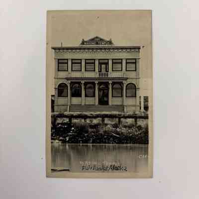 Postcard: Masonic Temple, Fairbanks, Alaska (c. 1920s)