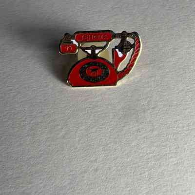 Pin: Red Rotary Phone. "Tehama 99". Donated by PGM James O. Wood (1999)
