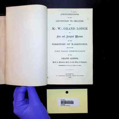 Book: The Proceedings of the Grand Lodge of Washington (1865)