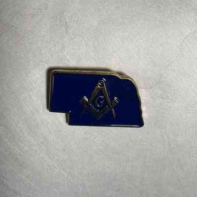 Pin: Blue. Presumably Nebraska Grand Lodge. Collected by PGM Sam Roberts (c. 2015)