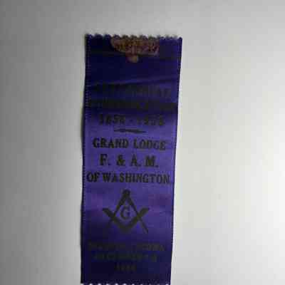 Ribbon: Centennial Communication/Grand Lodge F.&A.M. of Washington (1958)