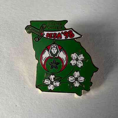 Pin: Shriner. Atlanta, Georgia. Sesa '98". Donated by PGM James O. Wood (1998)