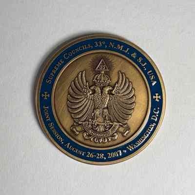 Coin: Supreme Council, 33 Degree N.M.J. and S.J., USA, Joint Session in Washington, DC (2007)