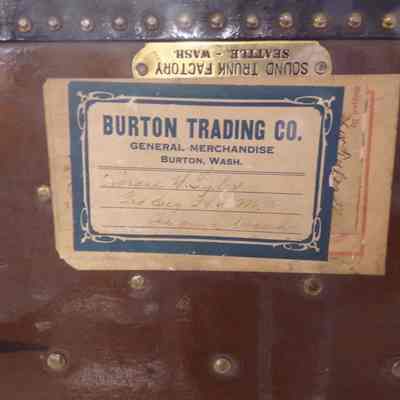 Travel Trunk: Belonged to Horace Tyler, GS. c. 1926