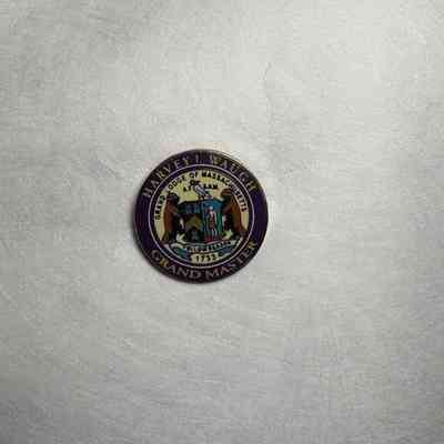 Pin: "Grand Lodge of Massachusetts." Collected by PGM Sam Roberts (c. 2015)