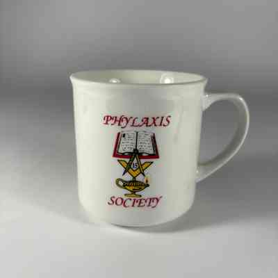 Cup: Coffee Cup. "Phylaxis Society/Prince Hall Masonry"