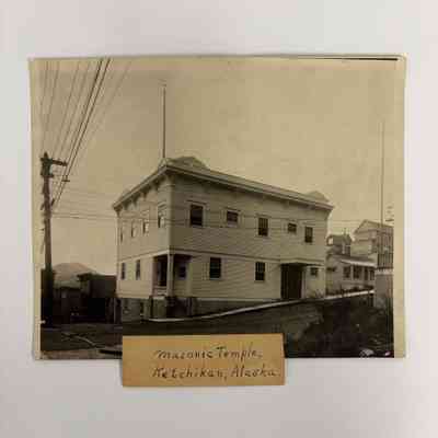 Photograph: Masonic Temple in Ketchikan, Alaska (c. 1920)