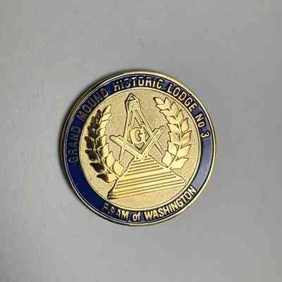 Coin: "Grand Mound Historic Lodge No. 3/ F&AM of Washington" (2008)