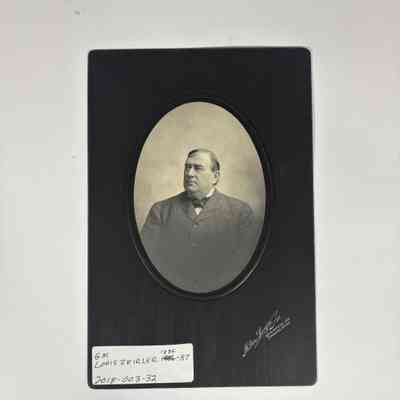 Photograph: On black matboard. PGM Louis Ziegler (1886-1887)
